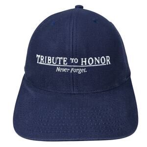 Tribute To Honor Never Forget Strapback Baseball Cap Blue One Size Collegiate